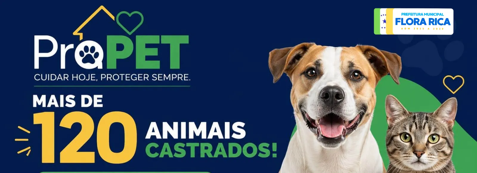  Mais de 120 animais castrados pelo programa Pro Pet