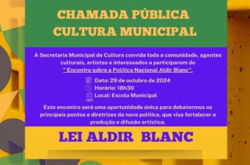 Encontro sobre a Lei Aldir Blanc! 