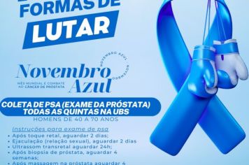 Coleta de PSA (Exame de sangue da Próstata) é iniciado em alusão à Campanha Novembro Azul