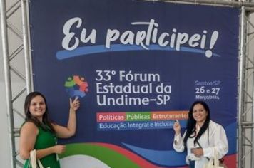 Município é representado no 33º Fórum Estadual da UNDIME-SP