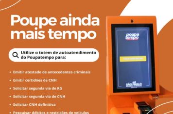 conheça as funções do novo Totem de Autoatendimento do Poupatempo