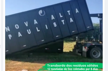 Iniciado transbordo dos resíduos sólidos do município para o Centro de Tratamento em Adamantina