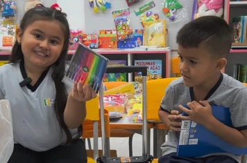 Materiais escolares garantidos para nossos alunos!