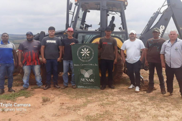Iniciado curso de retroescavadeira em parceria com SENAR e Sindicato Rural