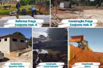 Obras em andamento no município