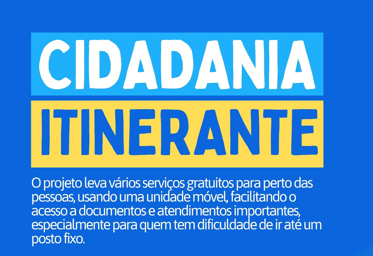 Projeto Cidadania Itinerante chega a Flora Rica com serviços gratuitos para a população