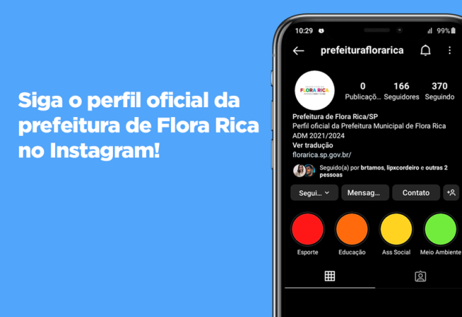 Prefeitura Municipal chegou ao Instagram!