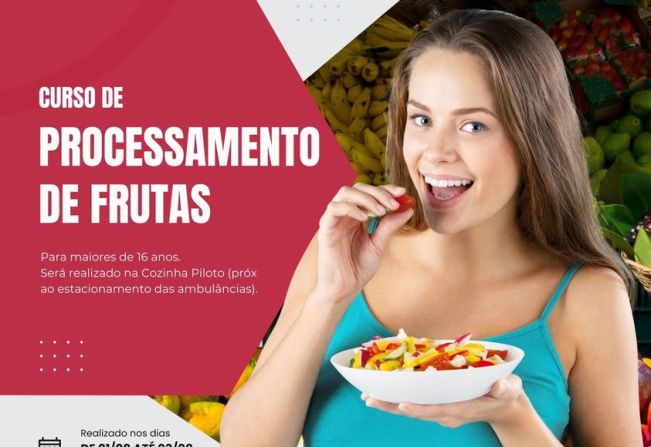 Secretaria do Meio Ambiente anuncia Curso de Processamento de Frutas em parceria com o SENAR