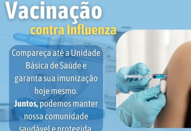 LIBERADA vacina contra Gripe para toda população! (acima dos 6 meses)