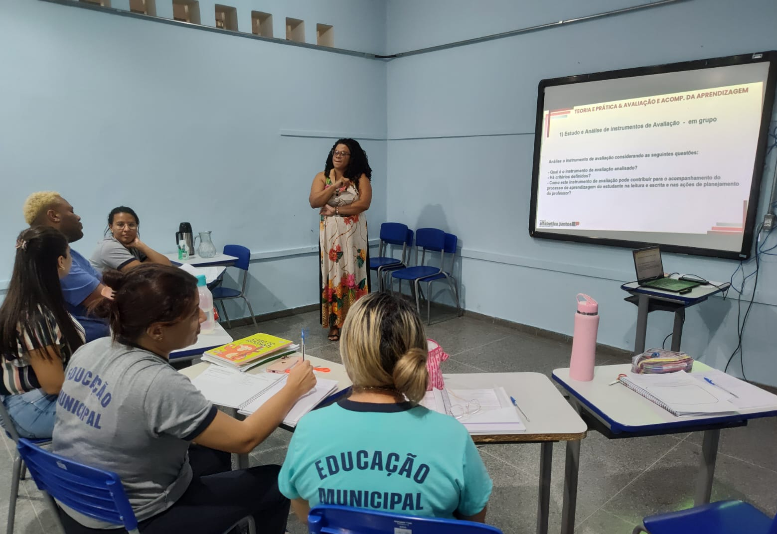 Professores seguem com a formação do programa Alfabetiza Juntos