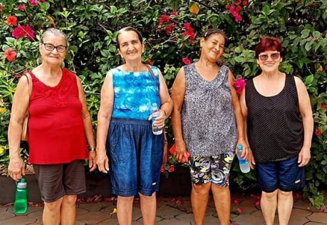 Passeio com as idosas participantes do Serviço de Convivência e Fortalecimento de Vínculos