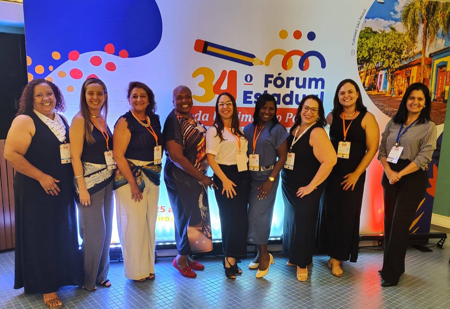 Secretária de Educação e Primeira-Dama de Flora Rica participam do 34º Fórum da Undime-SP