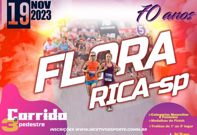 3ª Corrida pedestre Flora Rica