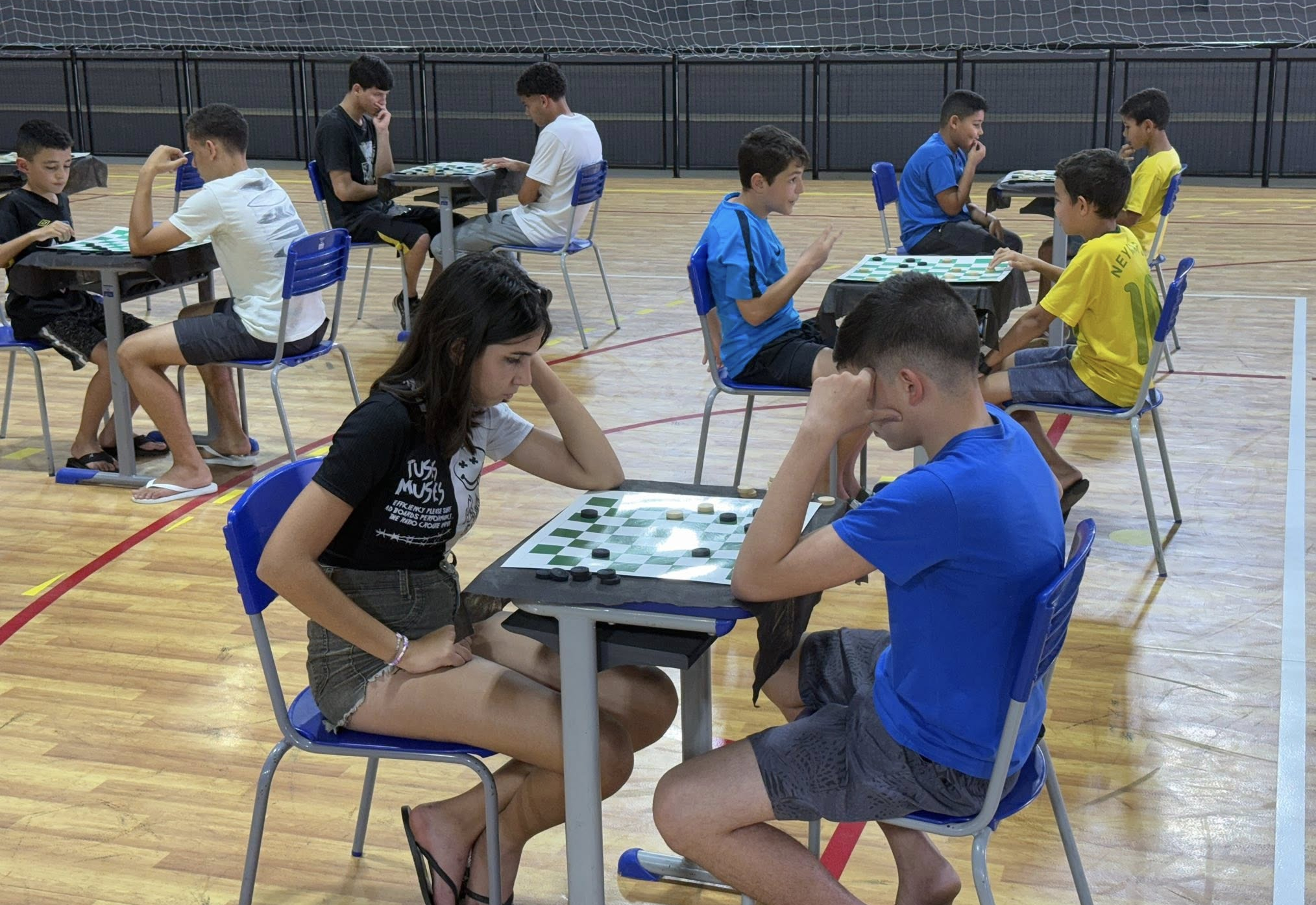 Segunda semana do Cronograma Esportivo de Férias tem disputas de Damas e Xadrez