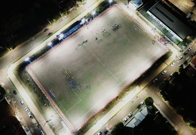 Inauguração da iluminação do Estádio Municipal