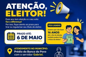 Prazo para regularização do título de eleitor segue até 6 de maio