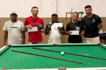 6º Torneio de Sinuca é realizado com sucesso