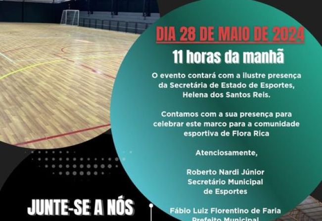 Reinauguração do Complexo Poliesportivo