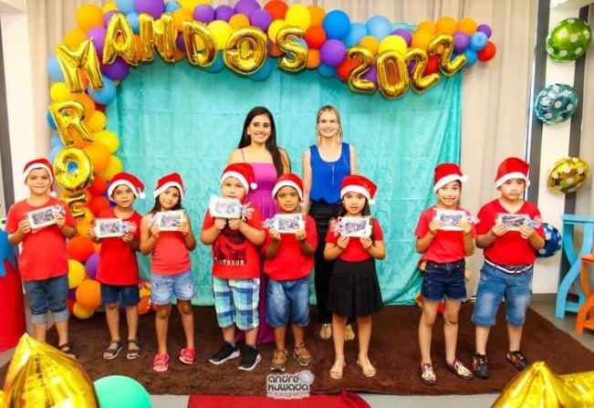 A escola Olga A. L. Emboava realizou a formatura para os alunos do Pré 2