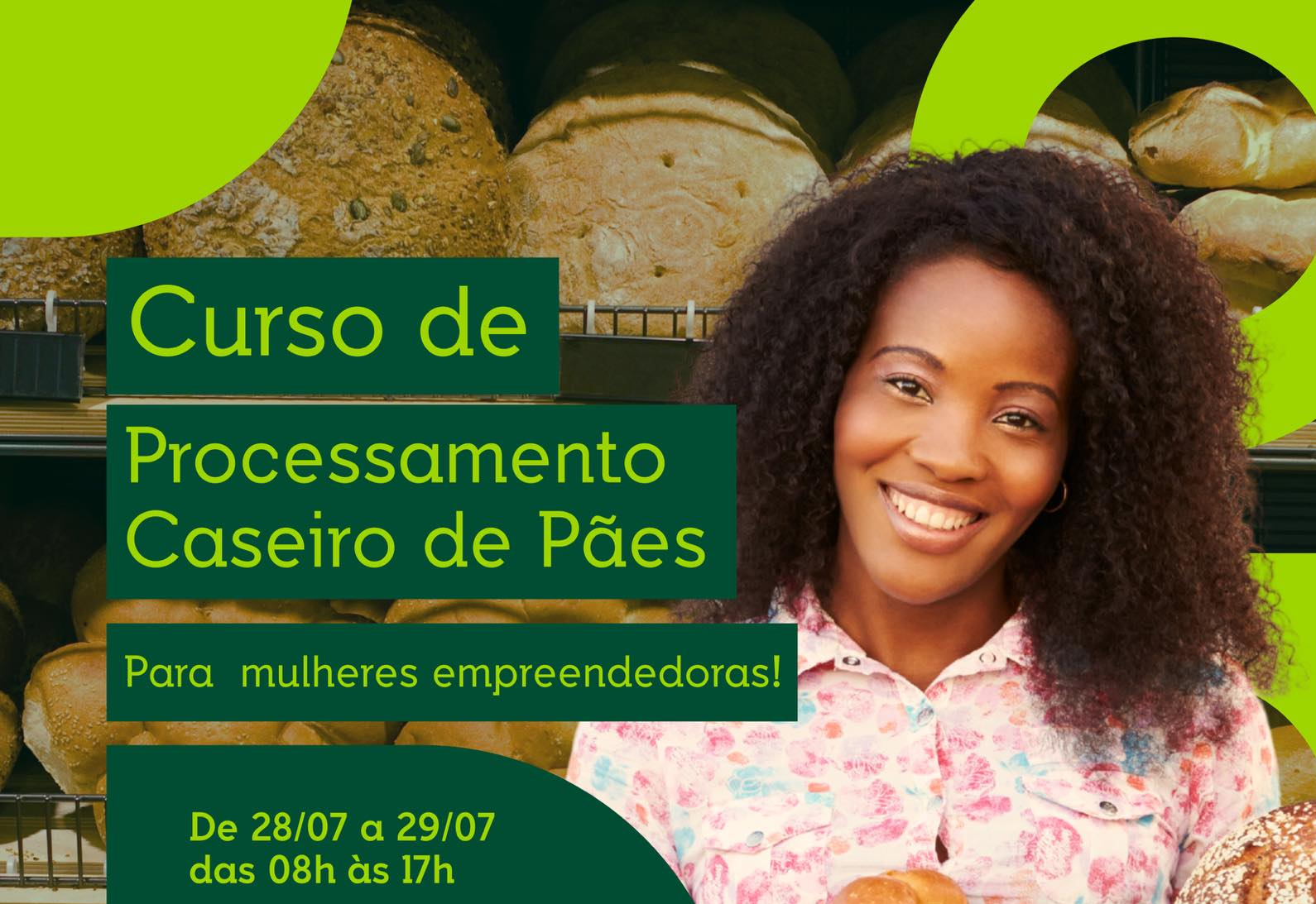 Vem aí o Curso de Processamento Caseiro de Pães
